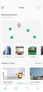 real estate app screenshot