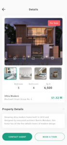 real estate app screenshot