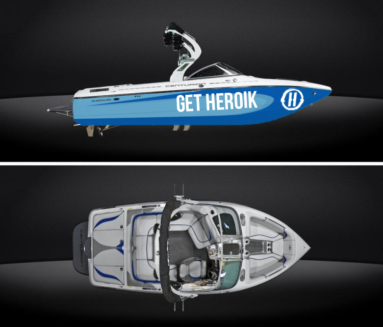 Heroik Boat mockup