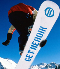 Get Heroik snowboarder Heroik Logo