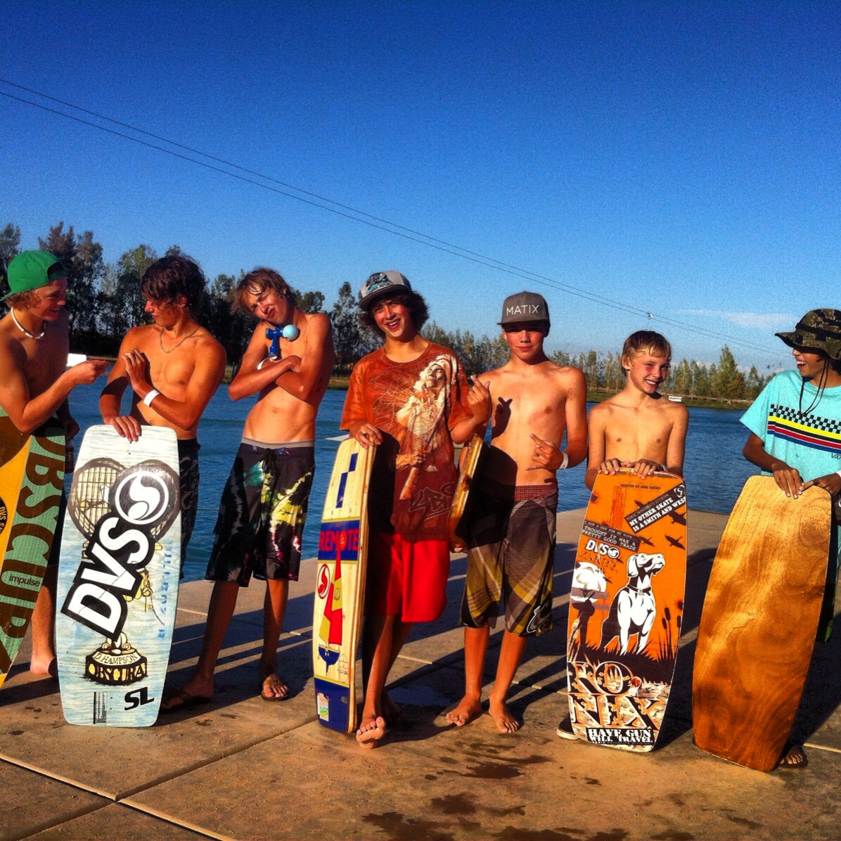 participants at summer camp at wake island water sports park