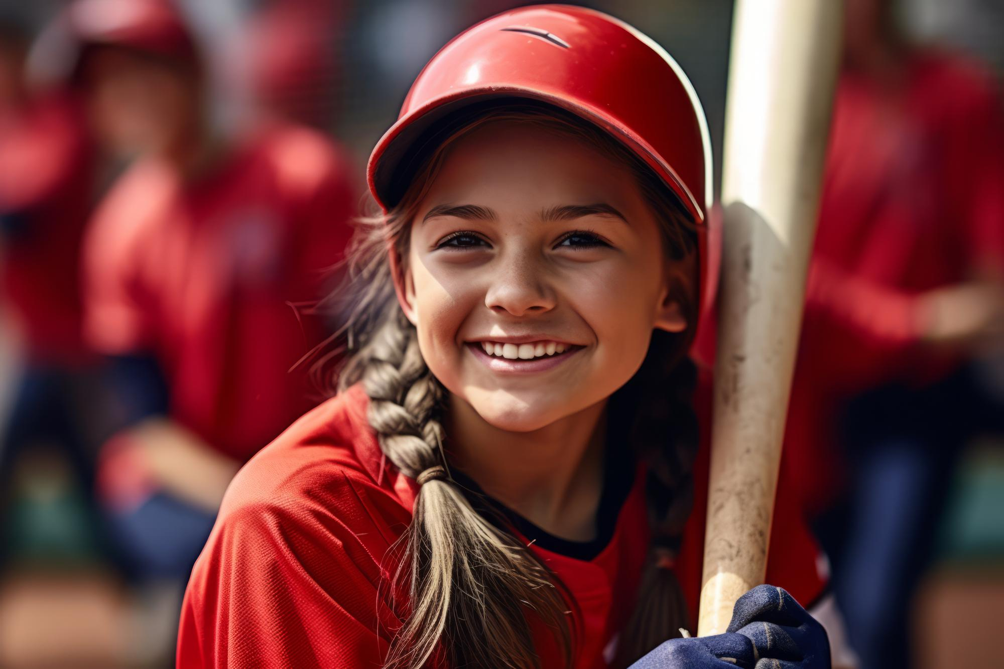 happy smiling softball players 2 Mather Sports Village MSV