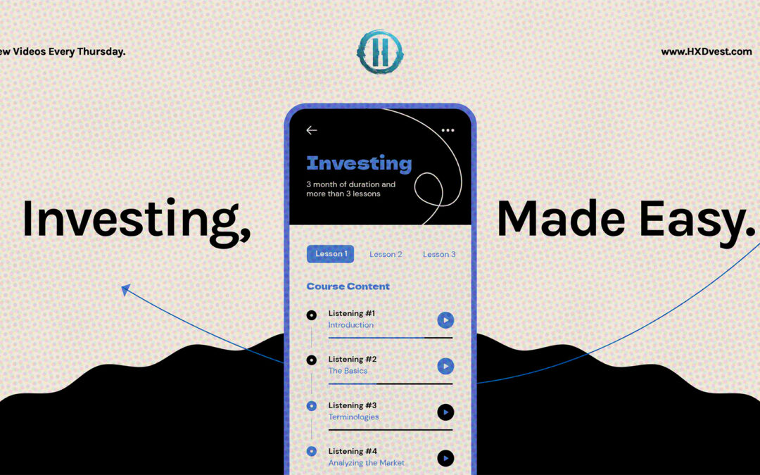 investment app learning center blue mode.